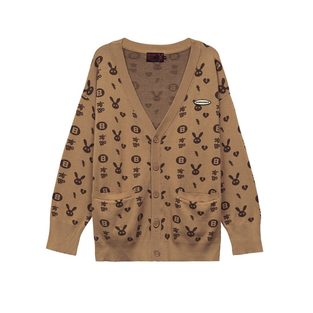 Unisex Bad Rabbit Wool Coat RABBIT CARDIGAN - Genuine Local Brand