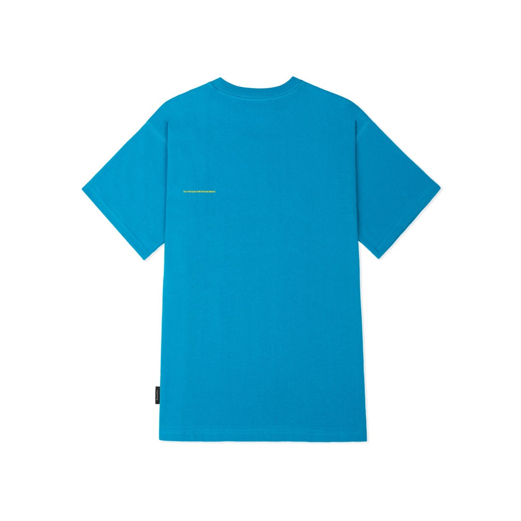 Levents Play Logo T-shirt/ Blue Turquoise 100% Cotton Unisex Oversized T-shirt