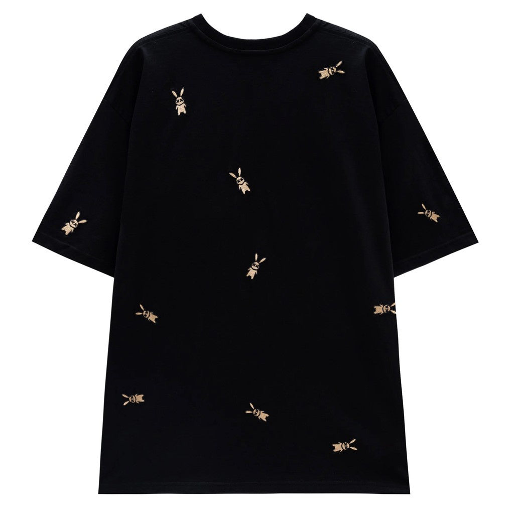 Unisex Bad Rabbit Rabbies T-shirt Black and White 100% Cotton - Genuine Local Brand