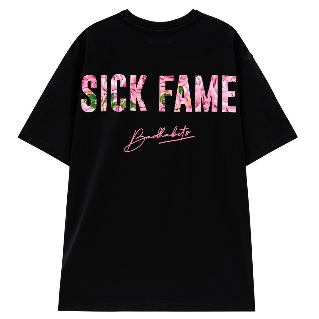 Unisex Bad Habits Sick Fame T-shirt Black 100% Cotton - Genuine Local Brand