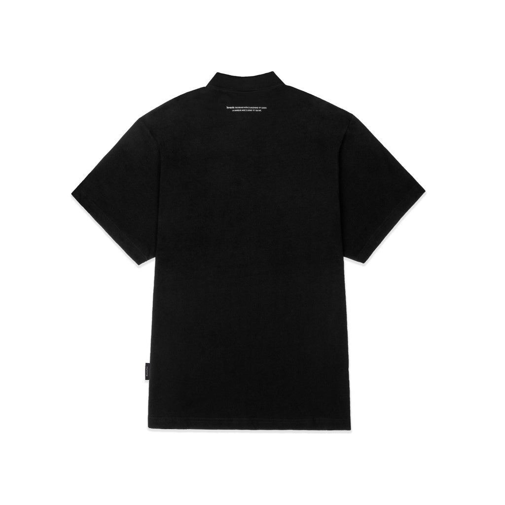 Levents Mini Popular Polo Shirt/ Black 100% Cotton Unisex Oversized