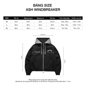 Áo Khoác Ash Regular Windbreaker Jacket - Local Brand Chính Hãng