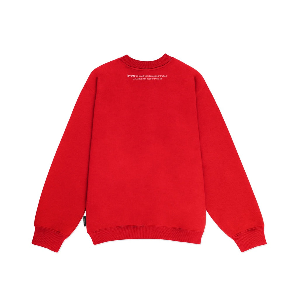 Levents Basic/ Red Unisex Oversized Crab Leg Sweater