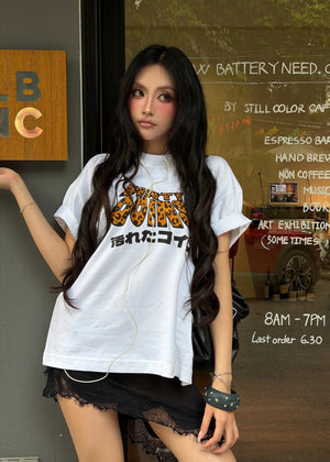 Áo Thun Dico Leopard Wavy Logo - Local Brand Chính Hãng