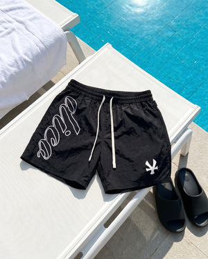 Quần Ngắn Dù Dico Crinkled Script - Local Brand Chính Hãng