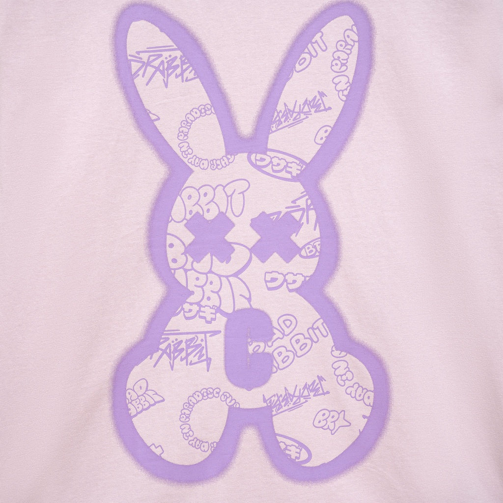 Unisex Bad Rabbit PURPLE SPRAY RABBIT T-shirt 100% Cotton - Genuine Local Brand