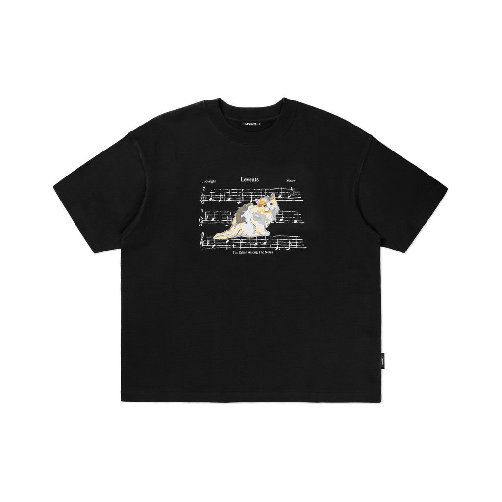 Levents Kitten's Song Semi-Oversize Tee 100% Cotton T-shirt Unisex