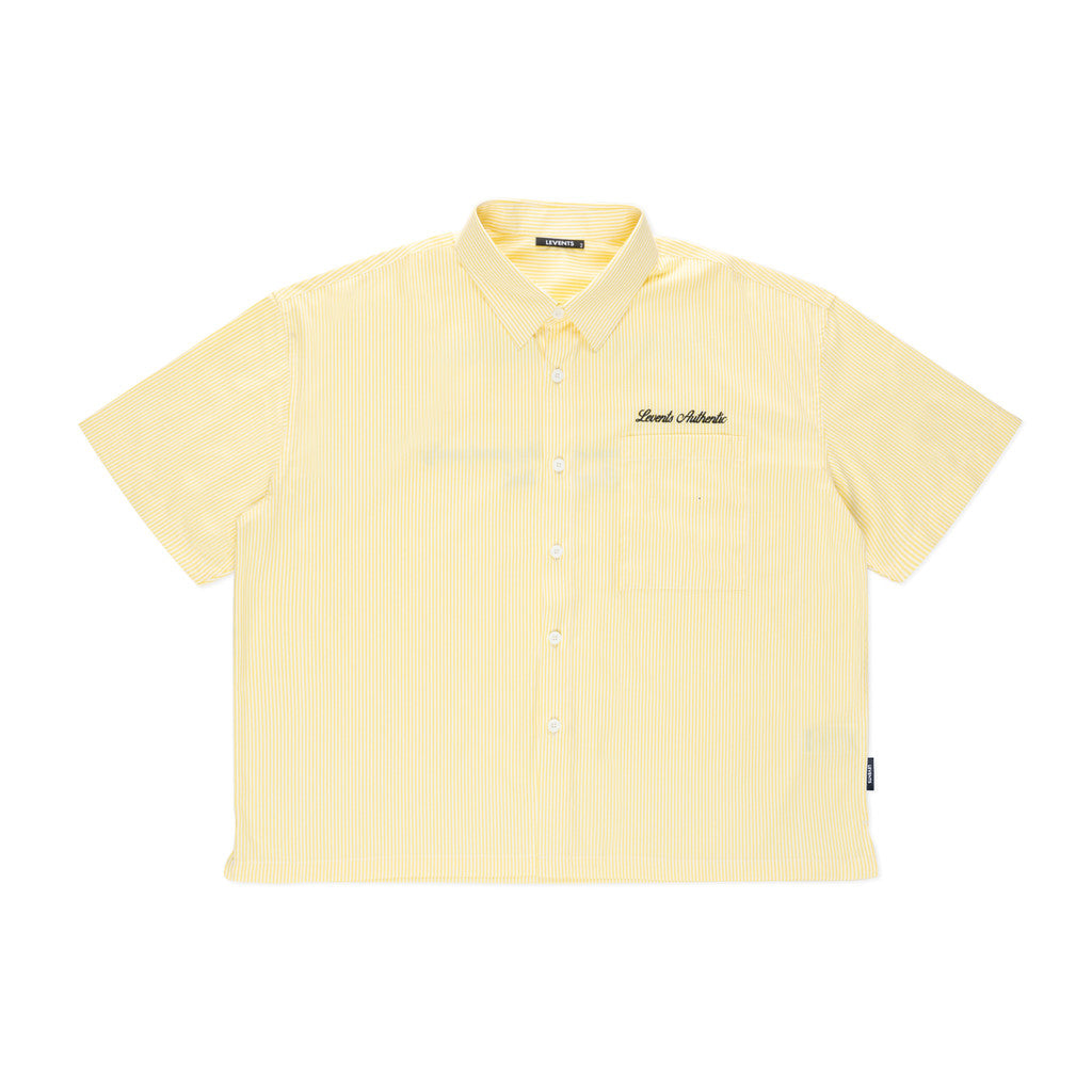 Levents Authentic Striped Boxy Shirt Unisex Poplin