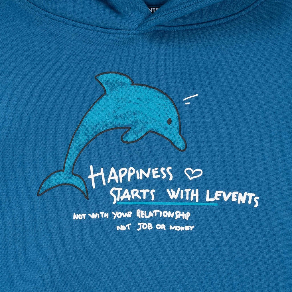 Boxy 2.0 Levents Dolphin Unisex Cotton Fleece Hoodie