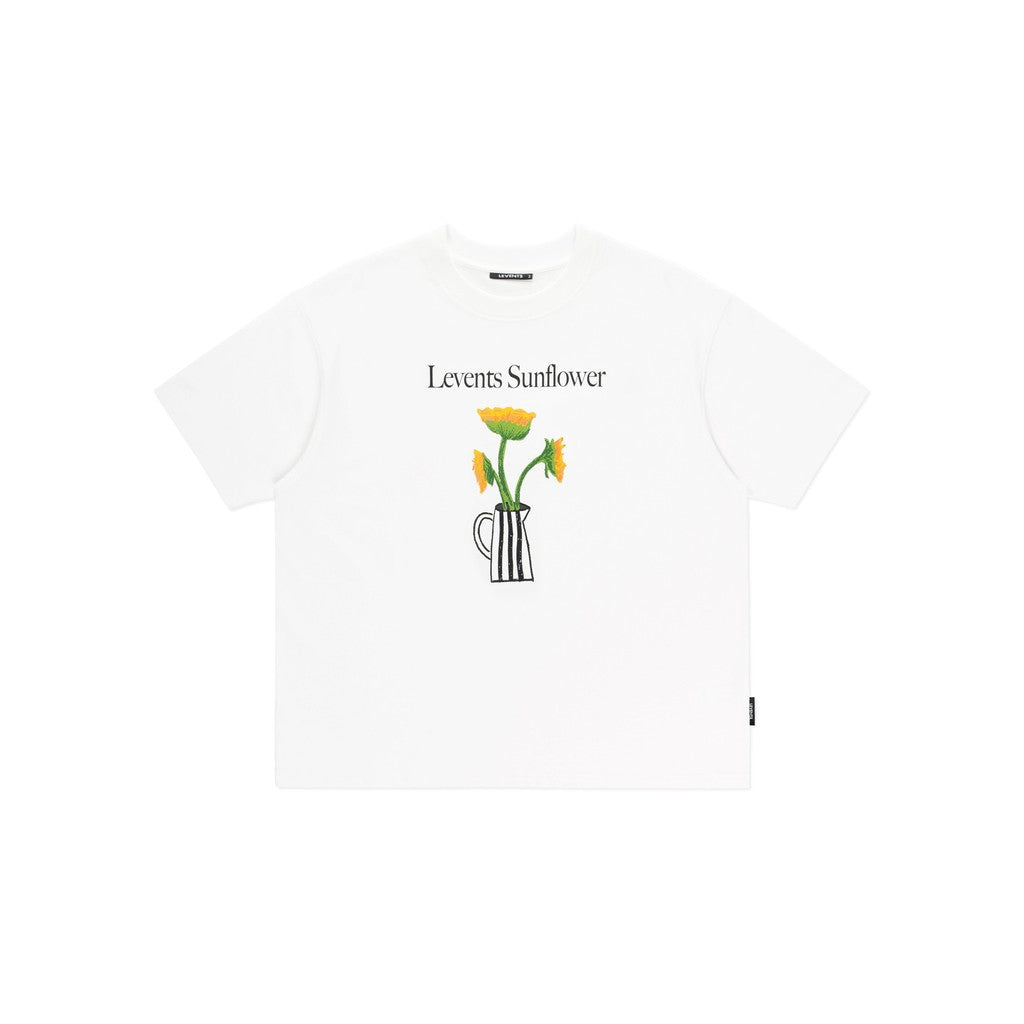 Levents Sunflower Semi-Oversize Tee 100% Cotton T-shirt Unisex
