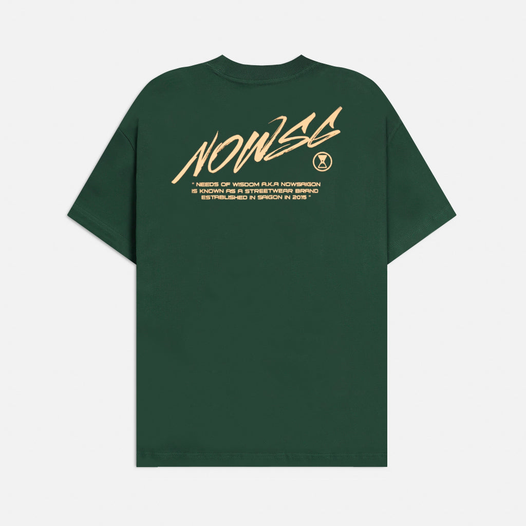 NEEDS OF WISDOM Nowsaigon Brush Tee - Green - Genuine Local Brand