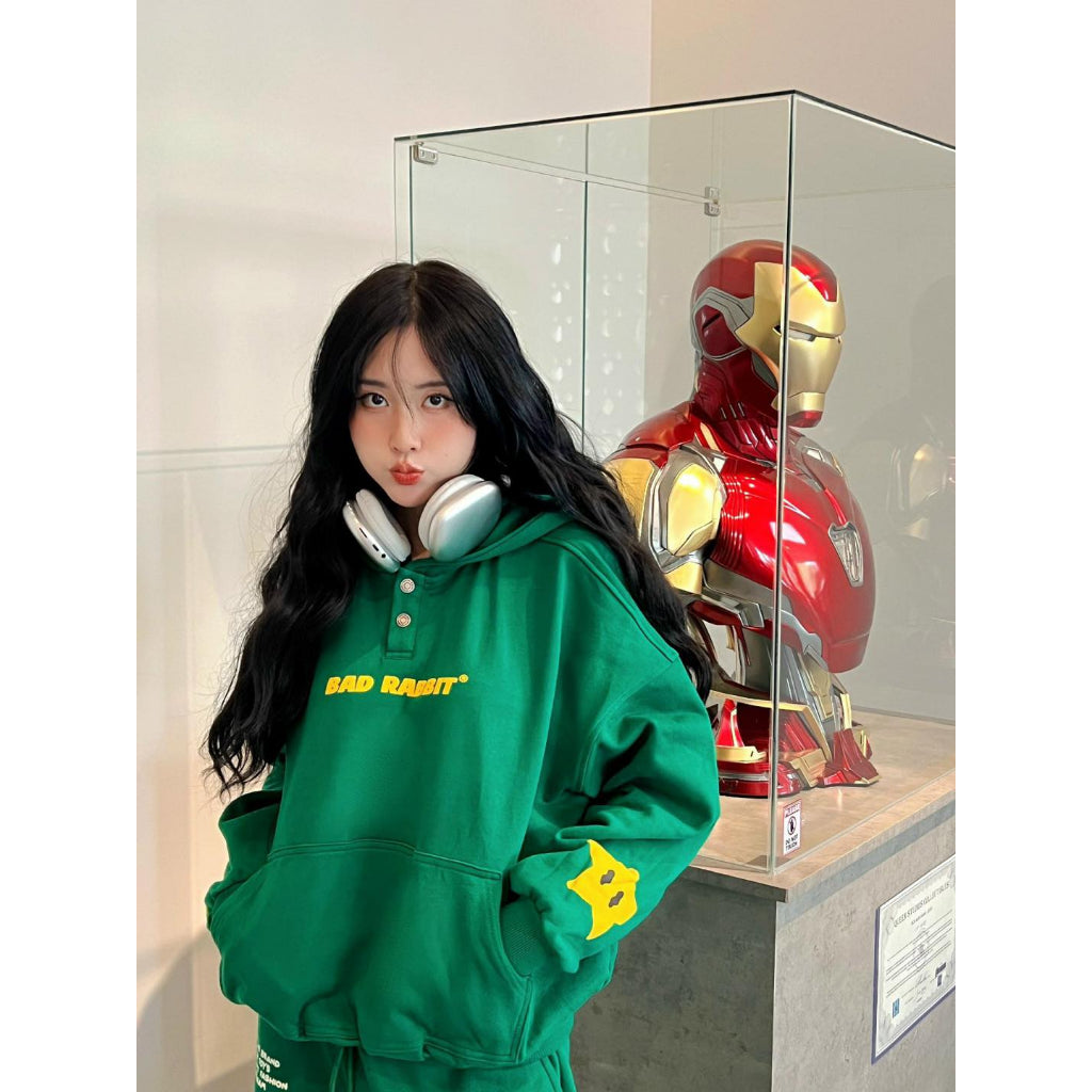 Áo Khoác Nỉ Bad Rabbit LUCKY STAR - GREEN - Local Brand Chính Hãng