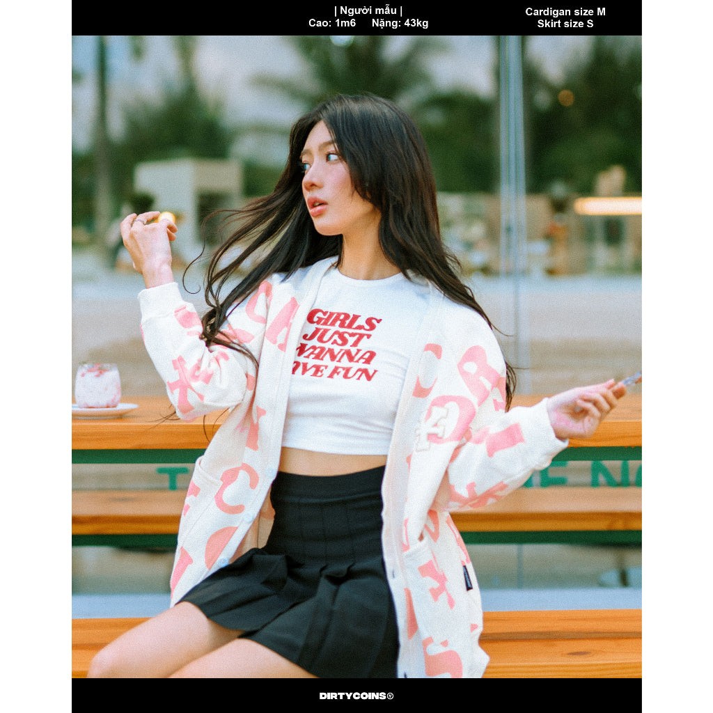 Áo Khoác DirtyCoins Print Cardigan