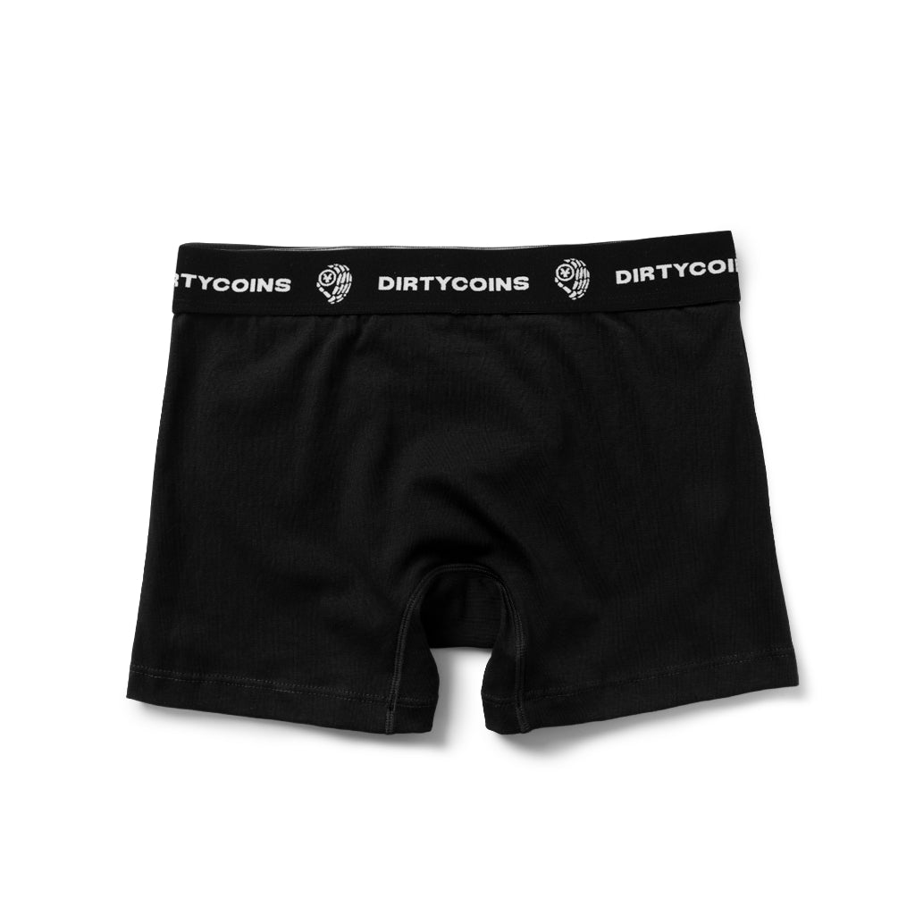 DirtyCoins Logo Boxer Pants - Black