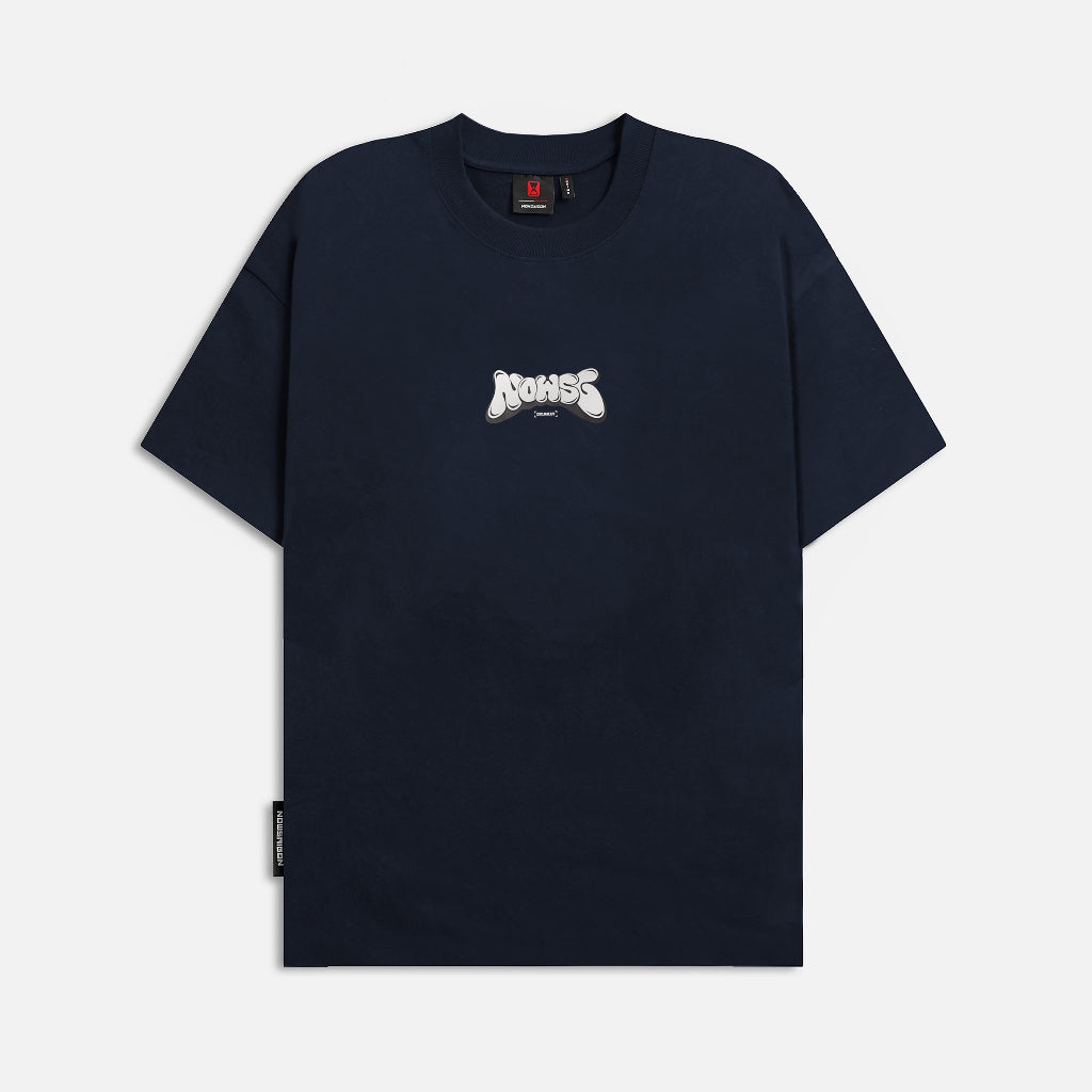 NEEDS OF WISDOM Puff Bubble Tee - Navy - Genuine Local Brand