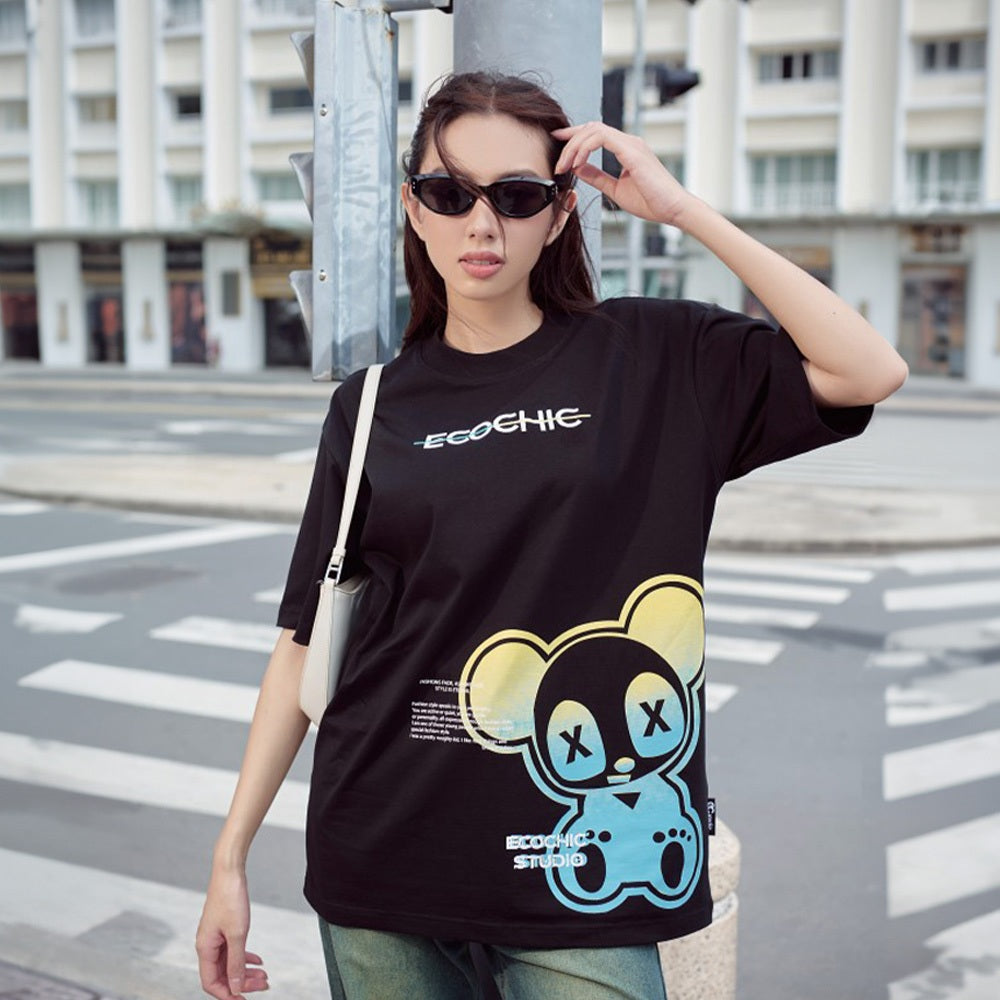 Áo Phông ECOCHIC BLUR Tee Local Brand Chính Hãng Unisex Form Rộng Oversize Premium Cotton 100% F130