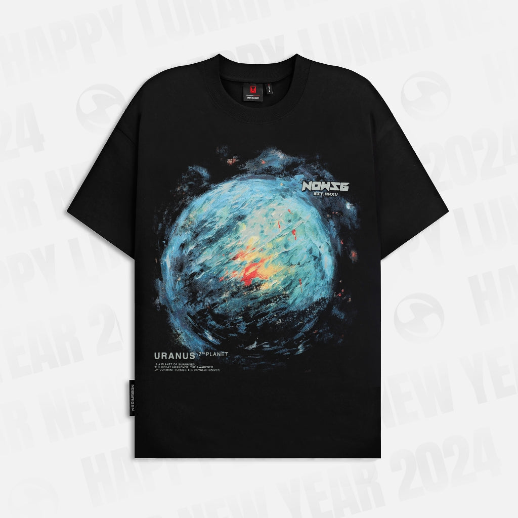 Áo thun NEEDS OF WISDOM Uranus Tee - Black - Local Brand Chính Hãng