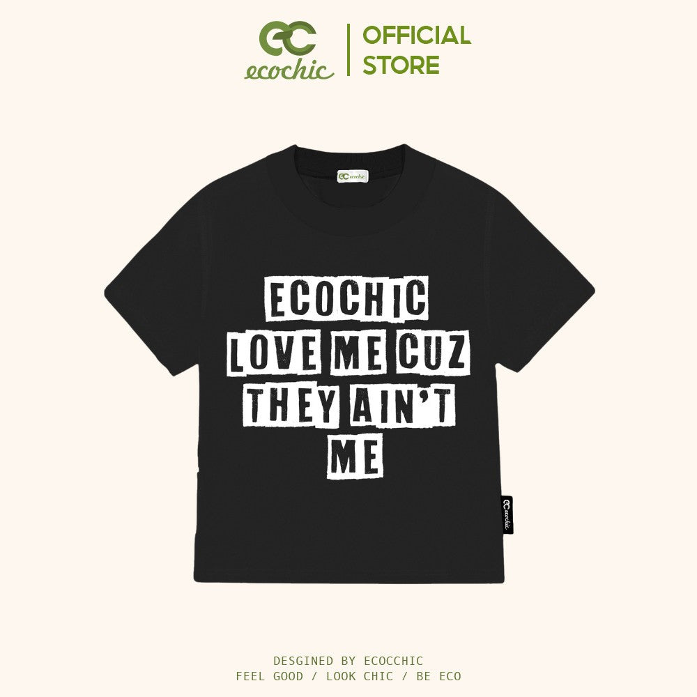 ECOCHIC LOVE ME BABY TEE Local Brand Genuine Unisex Loose Form Oversize Premium Cotton 100% B024
