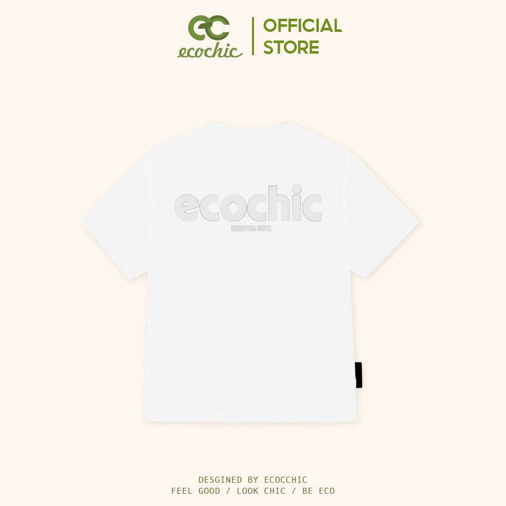 ECOCHIC PLAIN BABY TEE Local Brand Genuine Unisex Slim Form Premium Cotton 100% B023