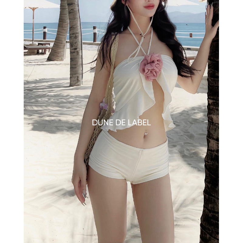 DUNE DE LABEL | Set Bikini 2 Lớp Có Mút Ngực (Kèm Bông) & Quần Short - CLOUD BIKINI