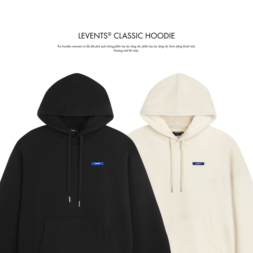 Levents Classic Unisex Oversized Fleece Hoodie