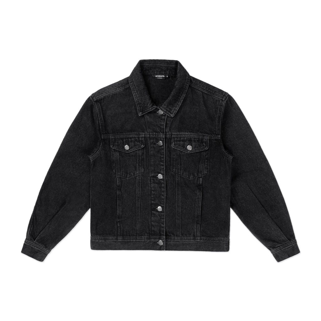 Levents Classic Denim Jacket Unisex Crop Denim