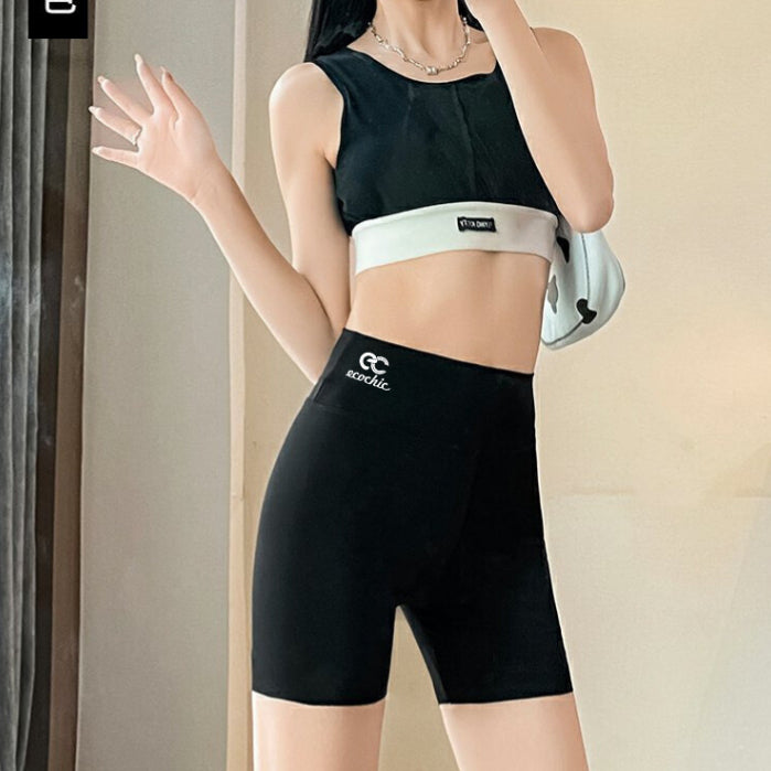 ECOCHIC Women's Long High Waisted Leggings Tummy Control Gym Yoga Molded Butt Lifting New A687