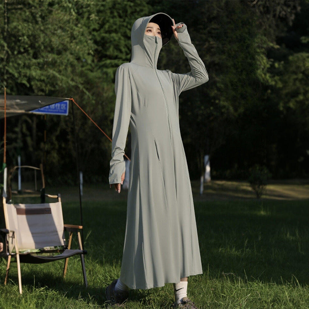 ECOCHIC Women's Full Body Sun Protection Shirt High Quality Super Light Material Anti-UV UPF50+ Stretchy Cool B042 F977