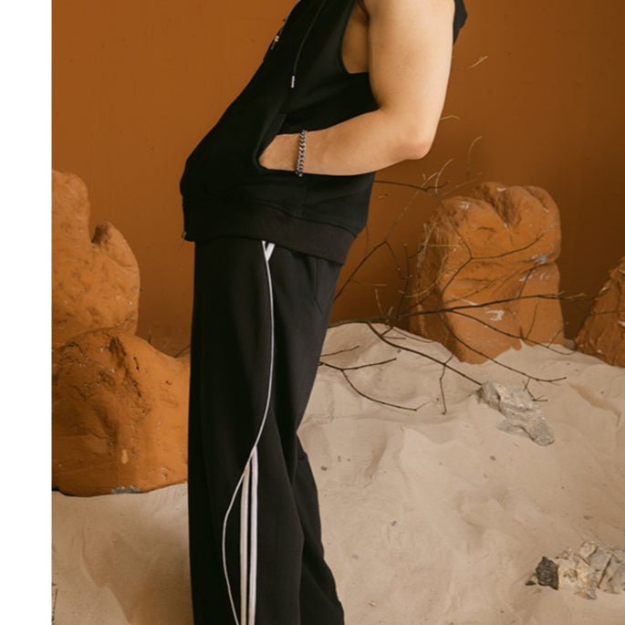 BLANKESPACE Quần Dài Thể Thao Beigeby Pants Chất Liệu Nỉ Chân Cua Hai Màu Đen Be Nam Nữ Unisex