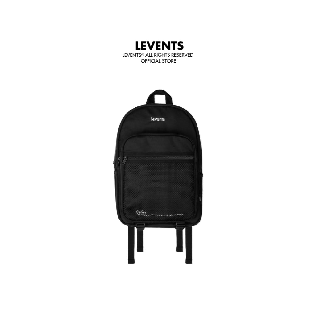 Levents Basic/ Black Backpacks Poly Unisex Canvas Backpacks