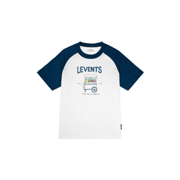 Regular Levents Flower Cart Raglan Tee 100% Cotton Unisex T-shirt