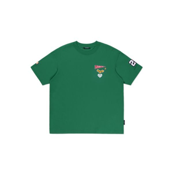 Levents Sticker Oversized Tee 100% Cotton Unisex Oversized T-shirt