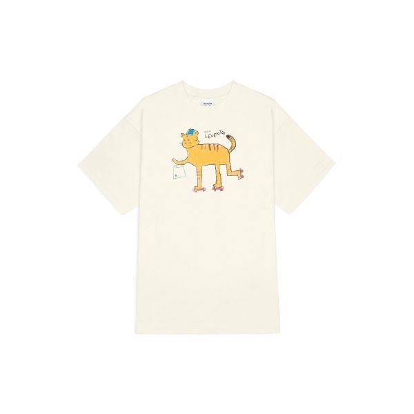 Levents T-Shirt "My Animals" Series Tiger Tee 100% Cotton Unisex Oversized T-shirt