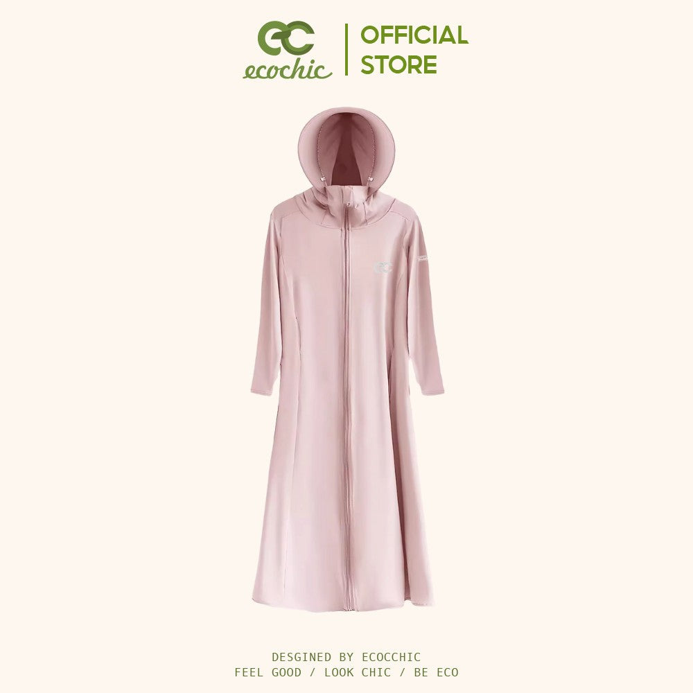 ECOCHIC Women's Full Body Sun Protection Shirt High Quality Super Light Material Anti-UV UPF50+ Stretchy Cool B042 F977