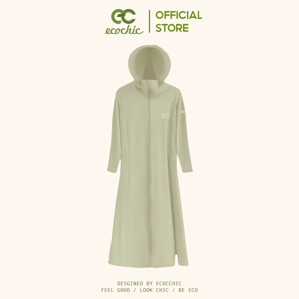 ECOCHIC Women's Full Body Sun Protection Shirt High Quality Super Light Material Anti-UV UPF50+ Stretchy Cool B042 F977