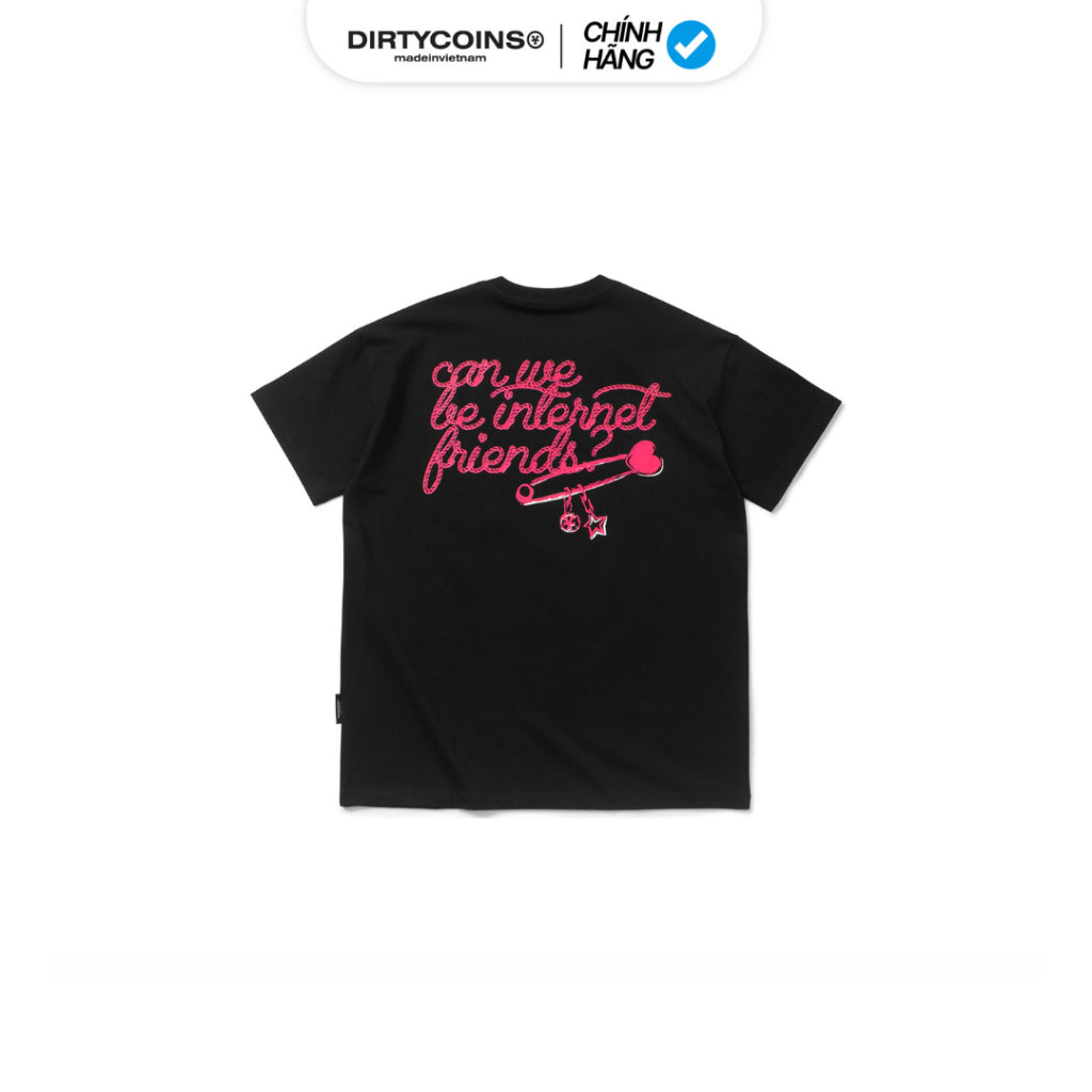 Áo Thun DirtyCoins Internet Friends Relaxed T-shirt - Black