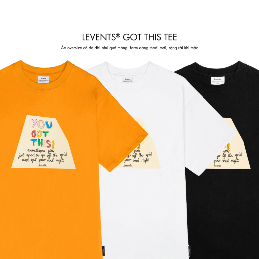 Levents Got This Tee 100% Cotton Unisex Oversized T-shirt