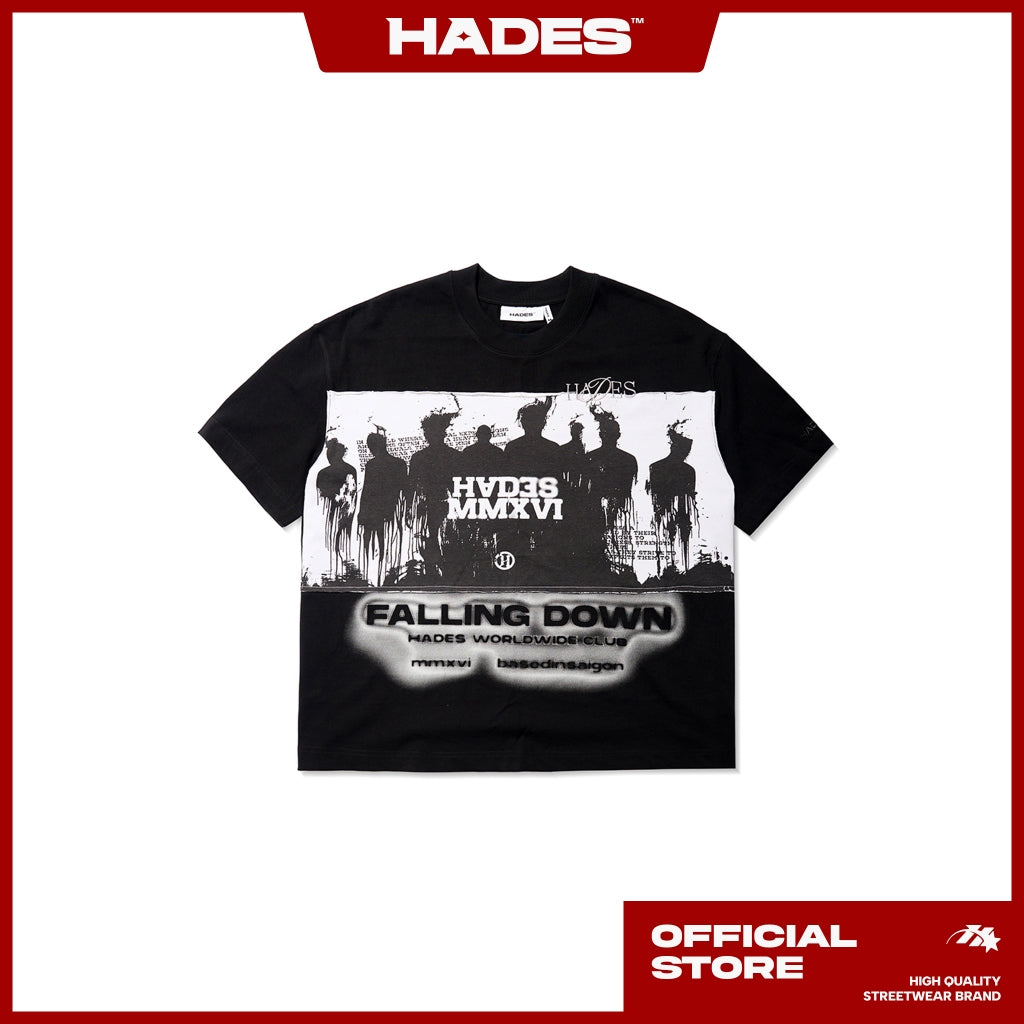 HADES FALLING DOWN TEE UNISEX 100% COTTON - GENUINE HADES BRAND
