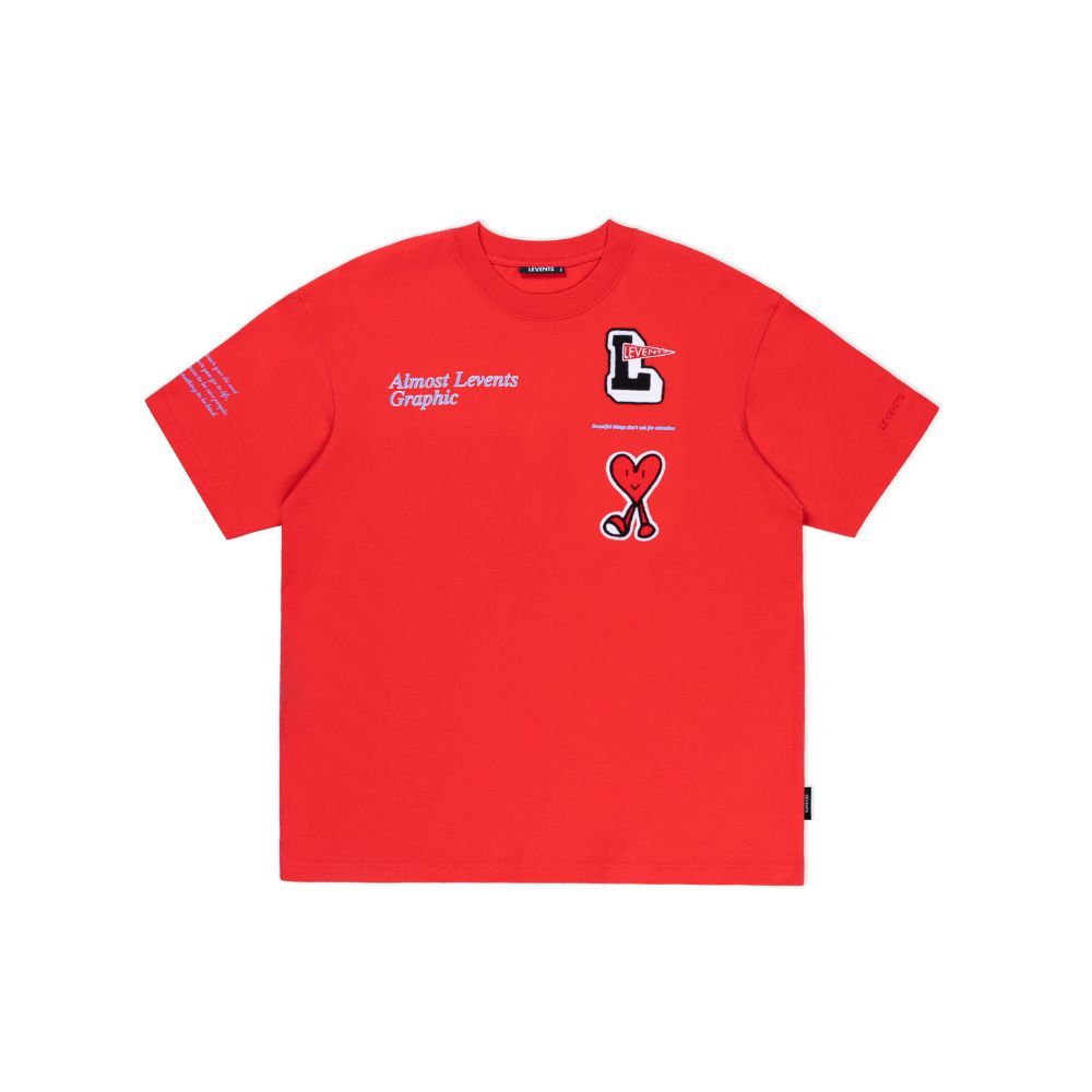 Levents Graphic Tee 100% Cotton Unisex Oversized T-shirt