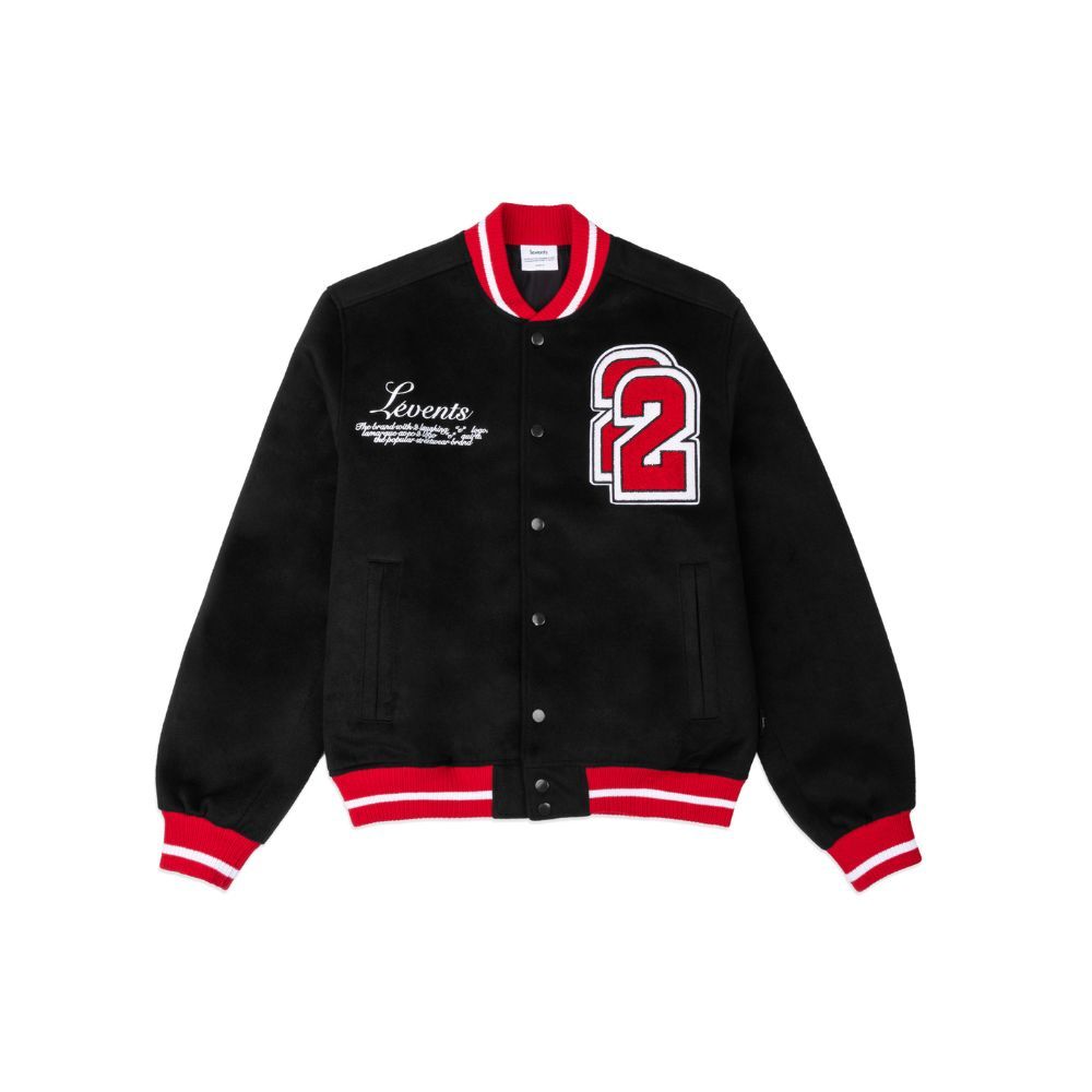 Levents Punch Unisex Oversized Fleece Crab Leg Varsity Jacket