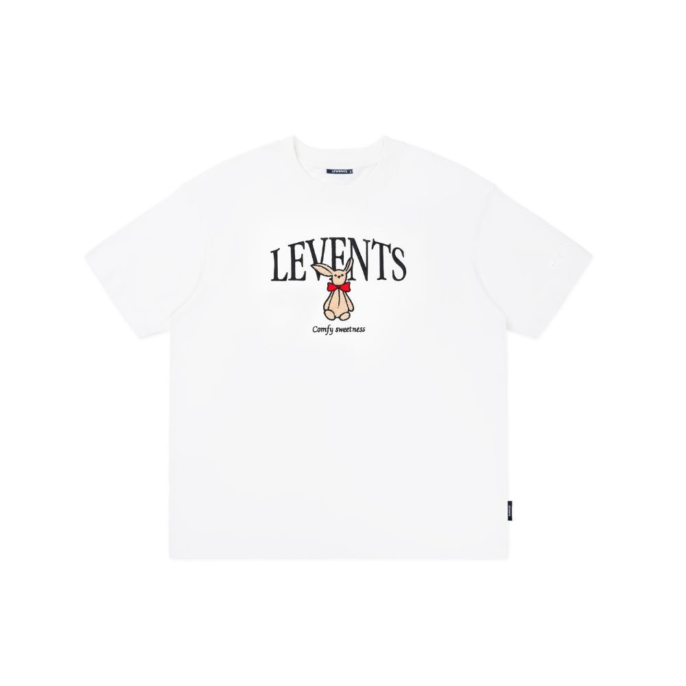 Levents Ribbon Rabit Tee 100% Cotton Unisex Oversized T-shirt