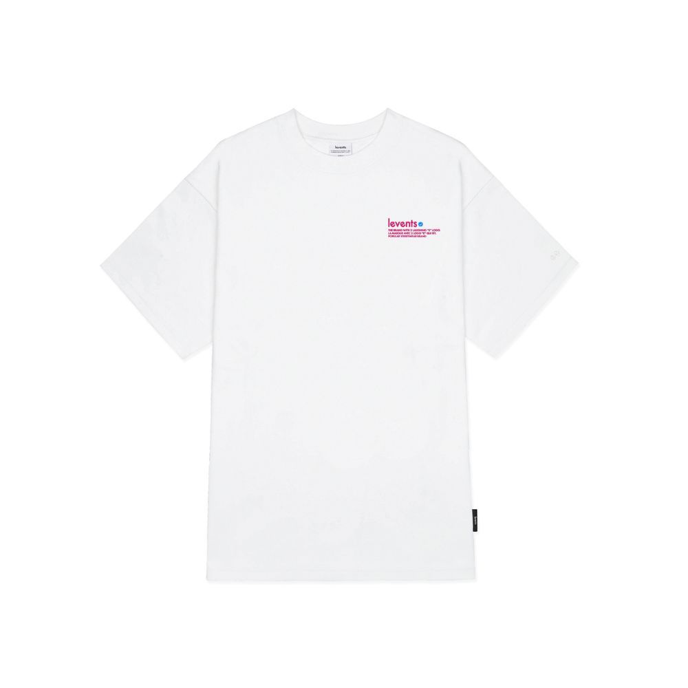 Levents T-shirt Popular Logo 2.0 Tee 100% Cotton Unisex Oversized T-shirt
