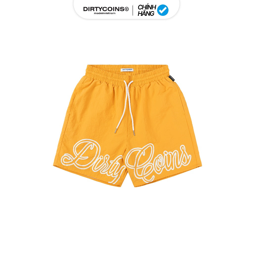 DirtyCoins Script Logo Nylon Shorts