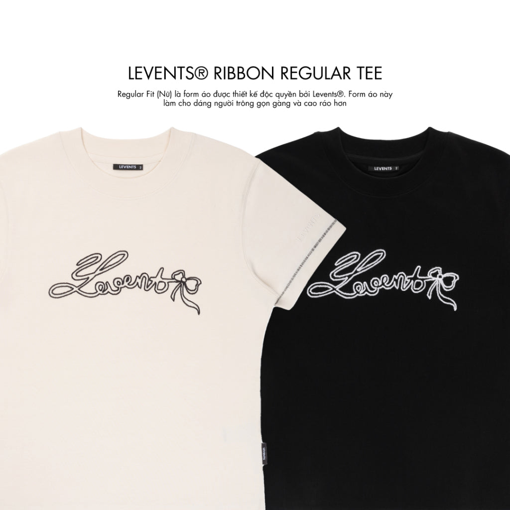 Regular Levents Ribbon Tee 100% Cotton Girl T-shirt