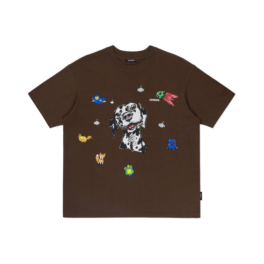 Levents Dalmatian & Friends Tee 100% Cotton Unisex Oversized T-shirt