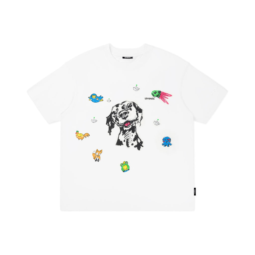 Levents Dalmatian & Friends Tee 100% Cotton Unisex Oversized T-shirt
