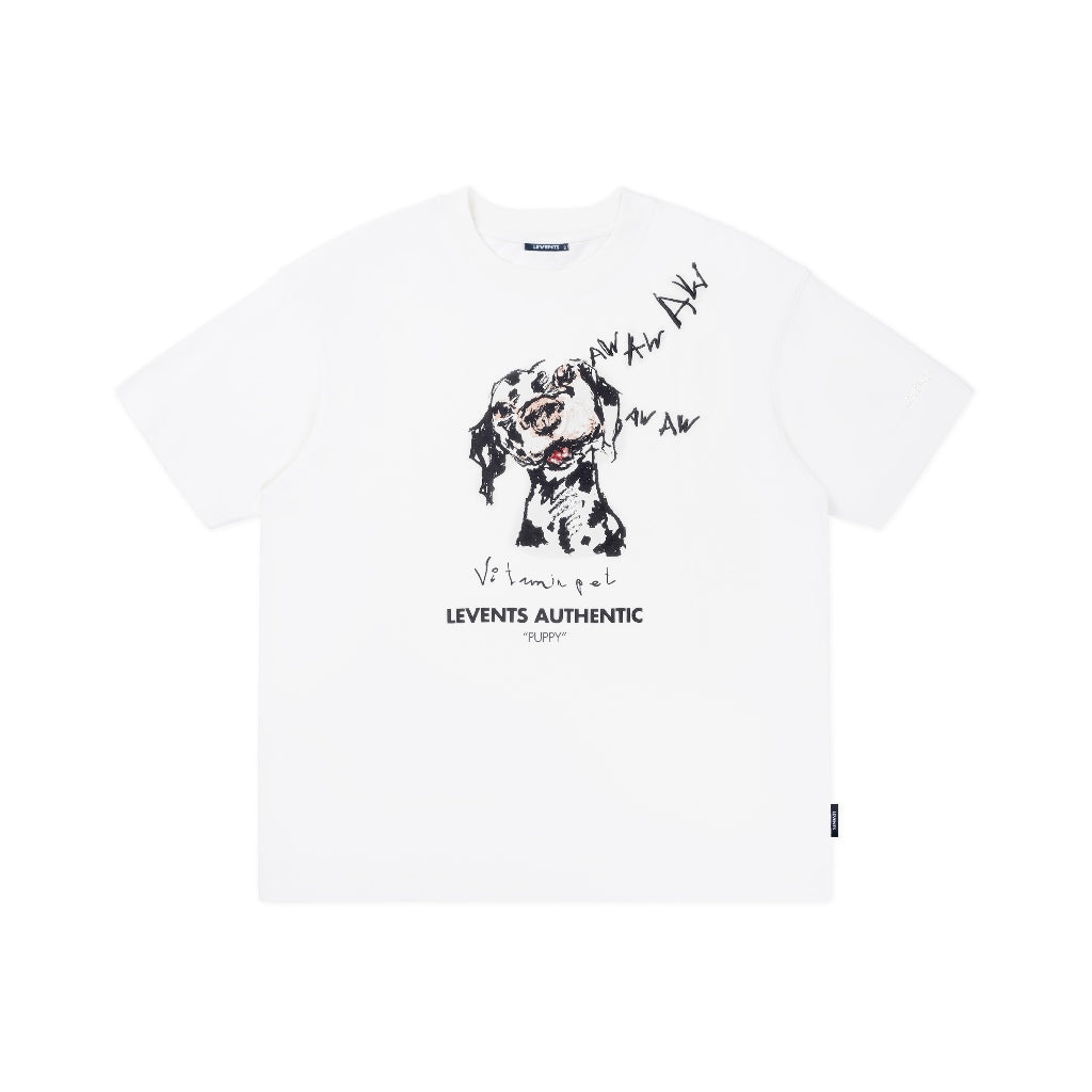 Levents Dalmatian Tee 100% Cotton T-shirt Oversized
