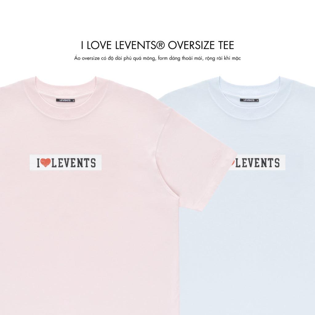 I Love Levents Tee 100% Cotton Unisex Oversized T-shirt