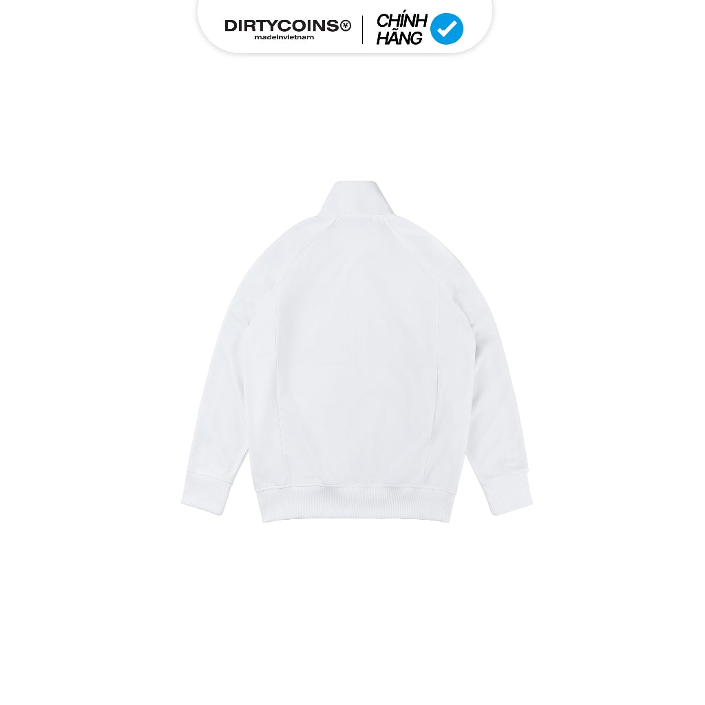 DirtyCoins Logo Striped Track Jacket - White