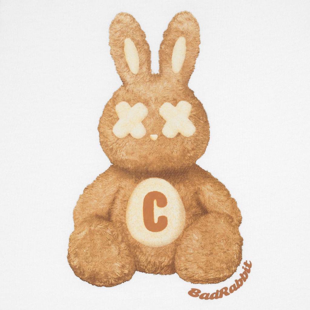 BAD RABBIT UNISEX T-SHIRT - CHOCO RABBIT BABY TEE - GENUINE LOCAL BRAND